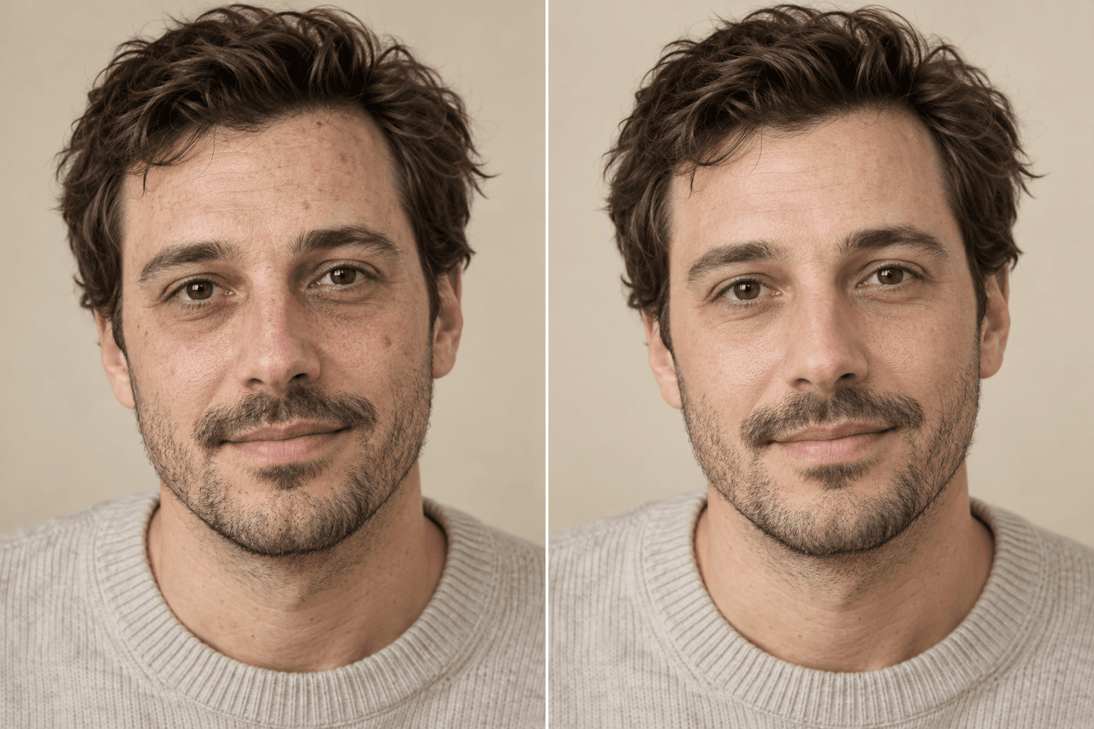 Natural Face Retouch example